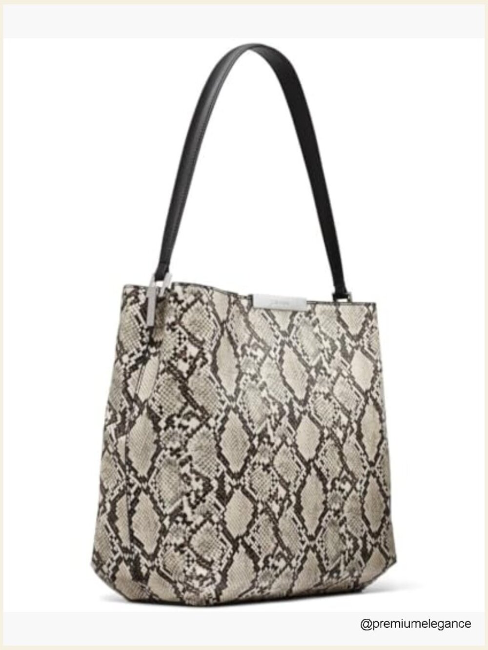 Triple Compartment Bucket Handbag Shoulder Bag Top Handle - Picture 6 of 7